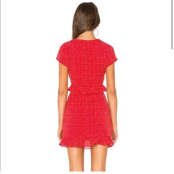 NWT Superdown Mercy Polka Dot Dress in Red Size Small - Picture 3 of 8